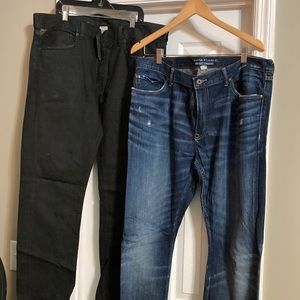 Men’s Black Ralph Lauren and Banana Republic Jeans 36 x 34 pkg of 2